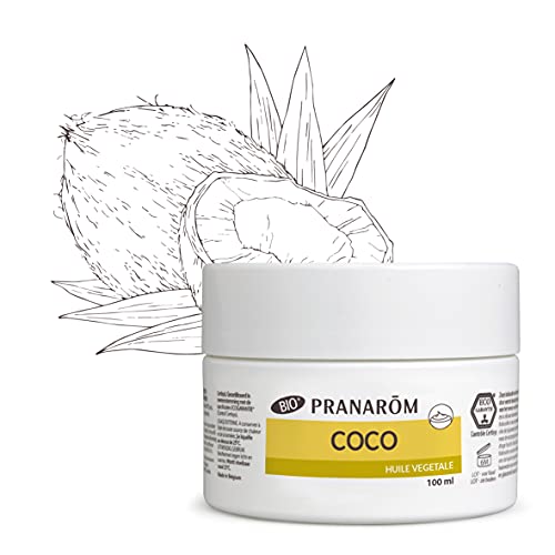 Pranarom | Aceite vegetal coco orgánico (Eco)| 1ª presión fría de la Pulpa Fresca de Nux de Coco| 100 ml